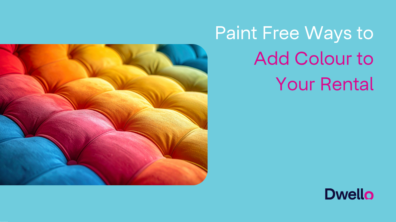 Paint Free Ways to Add Colour to Your Rental